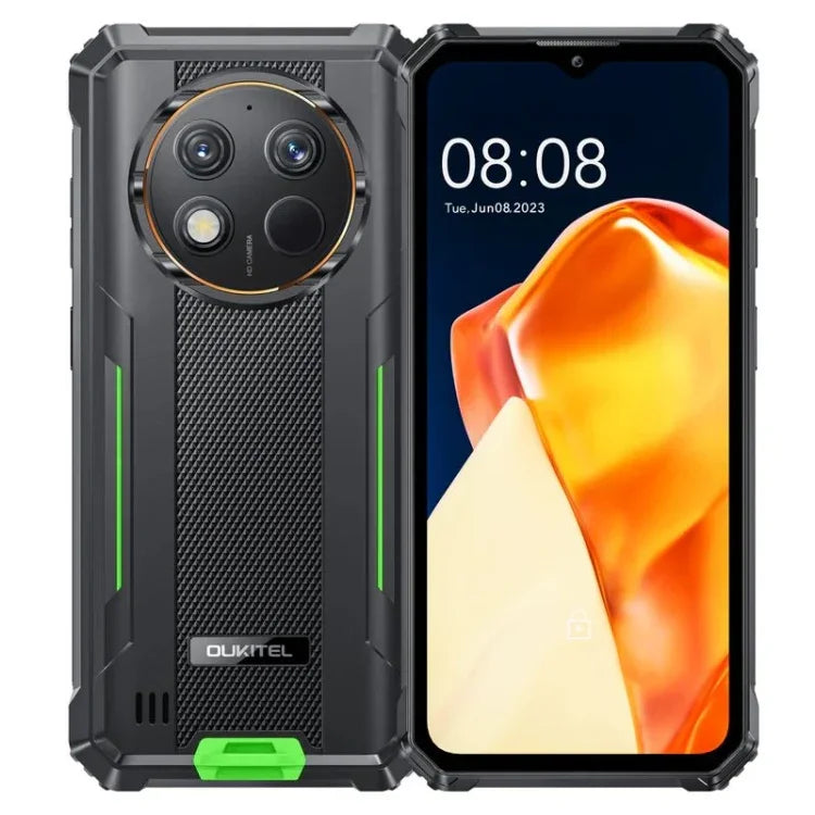 هاتف Oukitel G1 المتين، 6GB+256GB، التعرف على بصمة الإصبع، شاشة 6.52 بوصة أندرويد 14 T606 ثماني النواة، NFC، OTG، شبكة: 4G