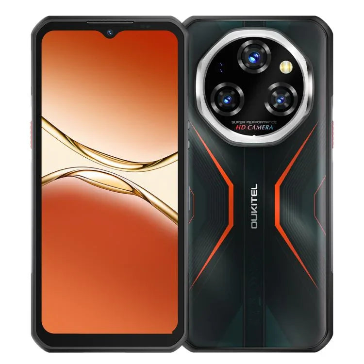 هاتف Oukitel WP55 5G المتين، 12 جيجابايت + 256 جيجابايت، كاميرا 108 ميجابكسل، بصمة، شاشة 6.6 بوصة MediaTek Dimensity 7025 ثماني النواة، NFC، OTG، شبكة: 5G، WP55