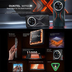 هاتف Oukitel WP55 5G المتين، 12 جيجابايت + 256 جيجابايت، كاميرا 108 ميجابكسل، بصمة، شاشة 6.6 بوصة MediaTek Dimensity 7025 ثماني النواة، NFC، OTG، شبكة: 5G، WP55