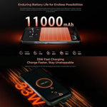 هاتف Oukitel WP55 5G المتين، 12 جيجابايت + 256 جيجابايت، كاميرا 108 ميجابكسل، بصمة، شاشة 6.6 بوصة MediaTek Dimensity 7025 ثماني النواة، NFC، OTG، شبكة: 5G، WP55