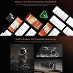 هاتف Oukitel WP55 5G المتين، 12 جيجابايت + 256 جيجابايت، كاميرا 108 ميجابكسل، بصمة، شاشة 6.6 بوصة MediaTek Dimensity 7025 ثماني النواة، NFC، OTG، شبكة: 5G، WP55