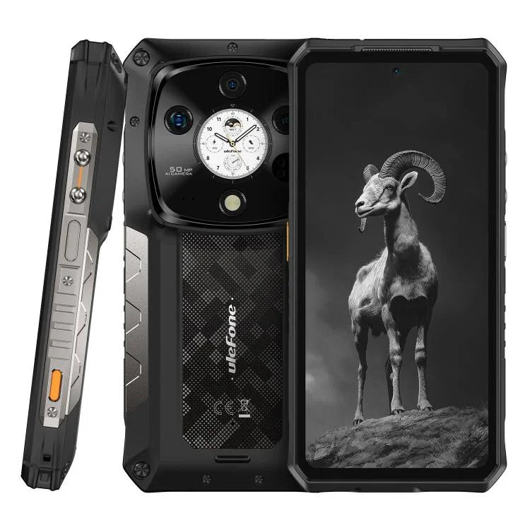 هاتف Ulefone Armor 28 Pro المتين، 16 جيجابايت + 512 جيجابايت، رؤية ليلية، بطارية 10600 مللي أمبير، شاشة 6.67 بوصة + 1.04 بوصة أندرويد 15 MediaTek Dimensity 7300 ثماني النواة، شبكة: 5G، NFC