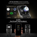 هاتف Ulefone Armor 28 Pro المتين، 16 جيجابايت + 512 جيجابايت، رؤية ليلية، بطارية 10600 مللي أمبير، شاشة 6.67 بوصة + 1.04 بوصة أندرويد 15 MediaTek Dimensity 7300 ثماني النواة، شبكة: 5G، NFC
