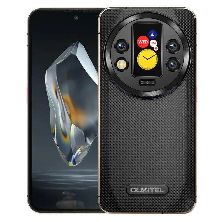 هاتف Oukitel WP200 Pro 5G المتين، 24 جيجابايت + 1 تيرابايت، بصمة على الشاشة، شاشة 6.7 بوصة أندرويد 15.0 MTK Dimensity 8200 ثماني النواة، NFC، OTG، شبكة: 5G