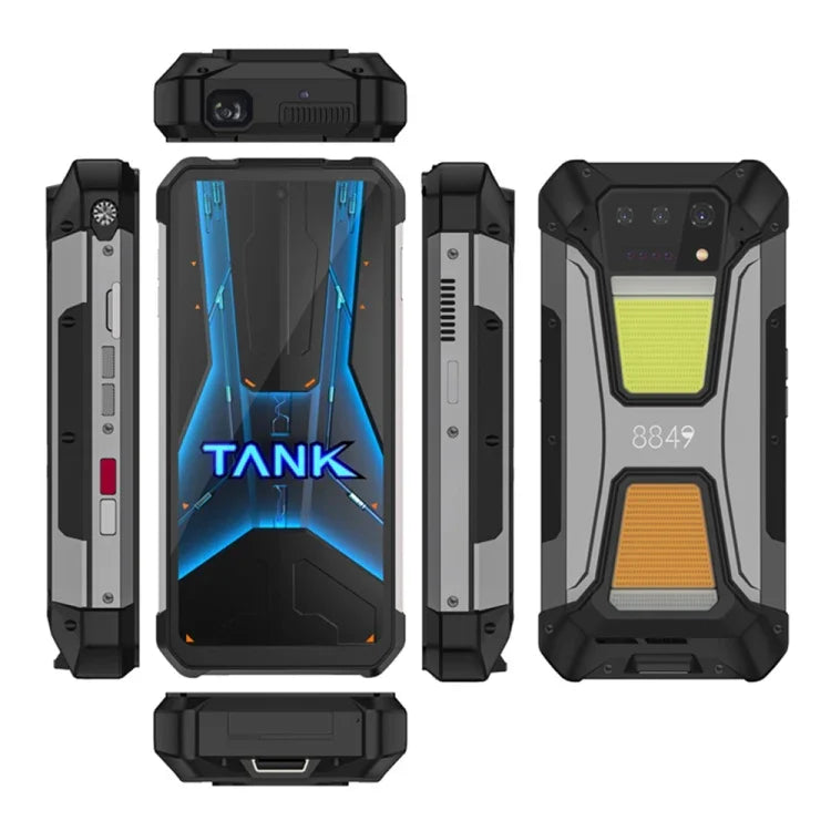 هاتف Unihertz 8849 Tank 2 Pro المتين مع جهاز عرض للرؤية الليلية، 12GB+256GB، شاشة 6.79 بوصة أندرويد 14 معالج MTK6789 ثماني النواة، شبكة: 4G