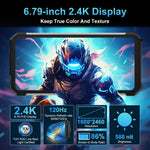 هاتف Unihertz 8849 Tank 2 Pro المتين مع جهاز عرض للرؤية الليلية، 12GB+256GB، شاشة 6.79 بوصة أندرويد 14 معالج MTK6789 ثماني النواة، شبكة: 4G
