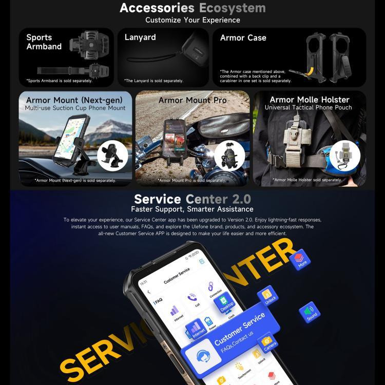 يولفون آرمور X16، 6 جيجابايت + 128 جيجابايت، رؤية ليلية، هاتف مقاوم بمعيار IP68/IP69K، شاشة 6.56 بوصة أندرويد 15 ميدياتك هيليو G91 ثماني النواة، شبكة: 4G، NFC، OTG، آرمور X16، 6 جيجابايت + 128 جيجابايت