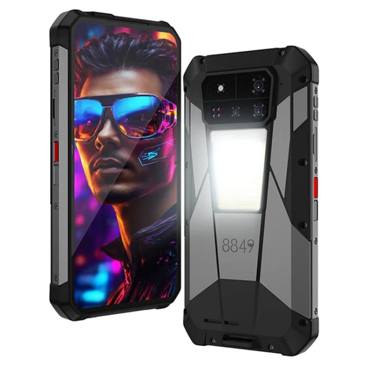 هاتف Unihertz Tank 4 Pro المتين مع جهاز عرض، 16GB+512GB، رؤية ليلية، شاشة 6.73 بوصة، أندرويد 13، معالج Dimensity 8300 ثماني النواة، شبكة 5G، NFC، 16GB+512GB