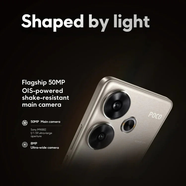 هاتف Xiaomi POCO F6 العالمي، 8GB+256GB، بصمة تحت الشاشة، شاشة 6.67 بوصة Xiaomi HyperOS معالج Snapdragon 8s Gen 3 ثماني النواة 3.0GHz، NFC، شبكة: 5G، 8GB+256GB