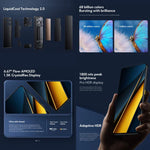 هاتف Xiaomi POCO X6 Pro العالمي، 12GB+512GB، بصمة تحت الشاشة، شاشة 6.67 بوصة Xiaomi HyperOS معالج MediaTek Dimensity 8300-Ultra ثماني النواة 3.35GHz، NFC، شبكة: 5G