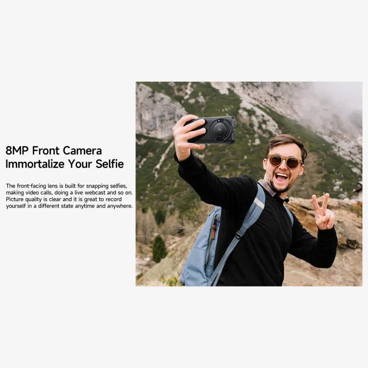 Ulefone RugKing، 8GB+256GB، هاتف متين بمعيار IP68/IP69K، شاشة 5.99 بوصة، أندرويد 15، Unisoc T7255 ثماني النواة، شبكة: 4G، NFC، OTG، RugKing، 8GB+256GB