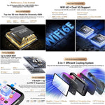 بلاكفيو XPLORE 2 بروجيكتور، رؤية ليلية، 16 جيجابايت+1 تيرابايت، 6.73 بوصة أندرويد 15 Dimensity 8300 MT6897 ثماني النواة، شبكة: 5G، OTG، NFC، XPLORE 2 بروجيكتور، 16 جيجابايت+1 تيرابايت