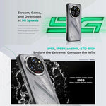 أوكيتل WP62 هاتف متين، 12 جيجابايت+512 جيجابايت، كاميرا 108 ميجابكسل، التعرف على بصمة الإصبع، 6.6 بوصة أندرويد 15 ميدياتك Dimensity 7025 ثماني النواة، NFC، OTG، شبكة: 5G، 12 جيجابايت+512 جيجابايت