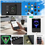 يونيهيرتز تايتان 2 هاتف بلوحة مفاتيح QWERTY فعلية، 12GB+512GB، بصمة إصبع، شاشة 4.5 بوصة + 2 بوصة، أندرويد 15، Dimensity 7300 5G ثماني النواة، شبكة: 5G، NFC، OTG