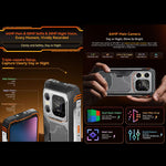 هاتف Blackview XPLORE 1، 16GB+512GB، شاشة 6.78 بوصة أندرويد 15 Dimensity 7050 MT8791V/HZA ثماني النواة، شبكة: 5G، OTG، NFC، XPLORE 1 16GB+512GB