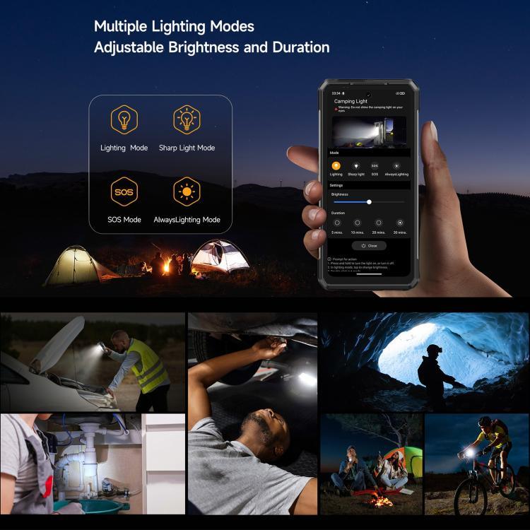 هاتف Ulefone Armor 34 Pro+ المتين مع جهاز عرض، 16GB+512GB، رؤية ليلية، IP68/IP69K، شاشة 6.95 بوصة أندرويد 15 MediaTek Dimensity 7400X ثماني النواة، شبكة: 5G، NFC، OTG، Armor 34 Pro+