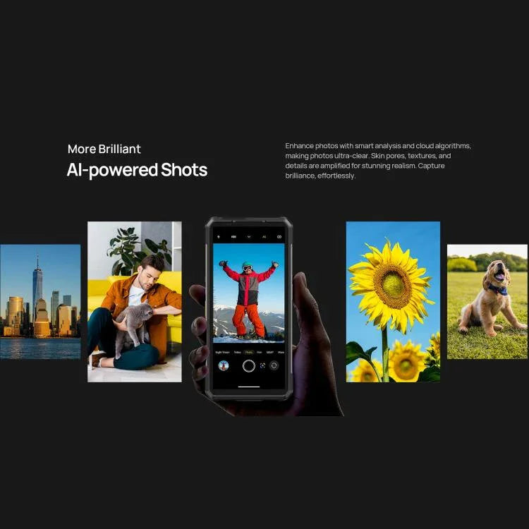 هاتف Ulefone Armor 34 Pro+ المتين مع جهاز عرض، 16GB+512GB، رؤية ليلية، IP68/IP69K، شاشة 6.95 بوصة أندرويد 15 MediaTek Dimensity 7400X ثماني النواة، شبكة: 5G، NFC، OTG، Armor 34 Pro+