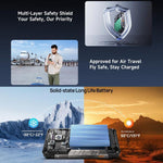 هاتف Ulefone Armor 34 Pro+ المتين مع جهاز عرض، 16GB+512GB، رؤية ليلية، IP68/IP69K، شاشة 6.95 بوصة أندرويد 15 MediaTek Dimensity 7400X ثماني النواة، شبكة: 5G، NFC، OTG، Armor 34 Pro+