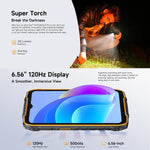 يوليفون روج كينج 4 برو، 8GB+256GB، هاتف متين بمعيار IP68/IP69K، شاشة 6.56 بوصة، أندرويد 15، Unisoc T7250 ثماني النواة، شبكة: 4G، NFC، OTG، روج كينج 4 برو، 8GB+256GB