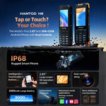هاتف هامتود H6 مقاوم، 3 جيجابايت + 32 جيجابايت، 2.83 بوصة أندرويد 11 UNISOC SC9832E رباعي النواة، شبكة: 4G، VoLTE، SOS