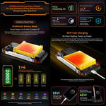 بلاكفيو إكسبلور 1 هاتف متين مع جهاز اتصال لاسلكي، 12GB+256GB، شاشة 6.78 بوصة، أندرويد 15، Dimensity 7050 MT8791V/HZA ثماني النواة، شبكة: 5G، OTG، NFC، إكسبلور 1 جهاز اتصال لاسلكي 12GB+256GB
