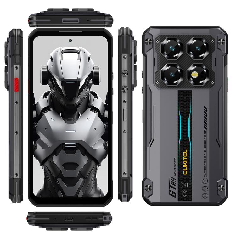 هاتف Oukitel WP60 المتين، 12 جيجابايت + 512 جيجابايت، رؤية ليلية، كاميرا 108 ميجابكسل، بصمة جانبية، 7.2 بوصة أندرويد 15 MediaTek Dimensity 7025 ثماني النواة، NFC، OTG، شبكة: 5G، 12 جيجابايت + 512 جيجابايت