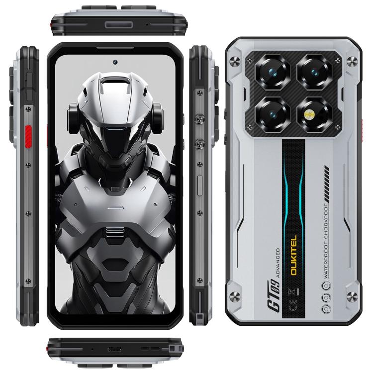 هاتف Oukitel WP60 المتين، 8 جيجابايت + 256 جيجابايت، رؤية ليلية، كاميرا 108 ميجابكسل، بصمة جانبية، 7.2 بوصة أندرويد 15 MediaTek Dimensity 7025 ثماني النواة، NFC، OTG، شبكة: 5G، 8 جيجابايت + 256 جيجابايت