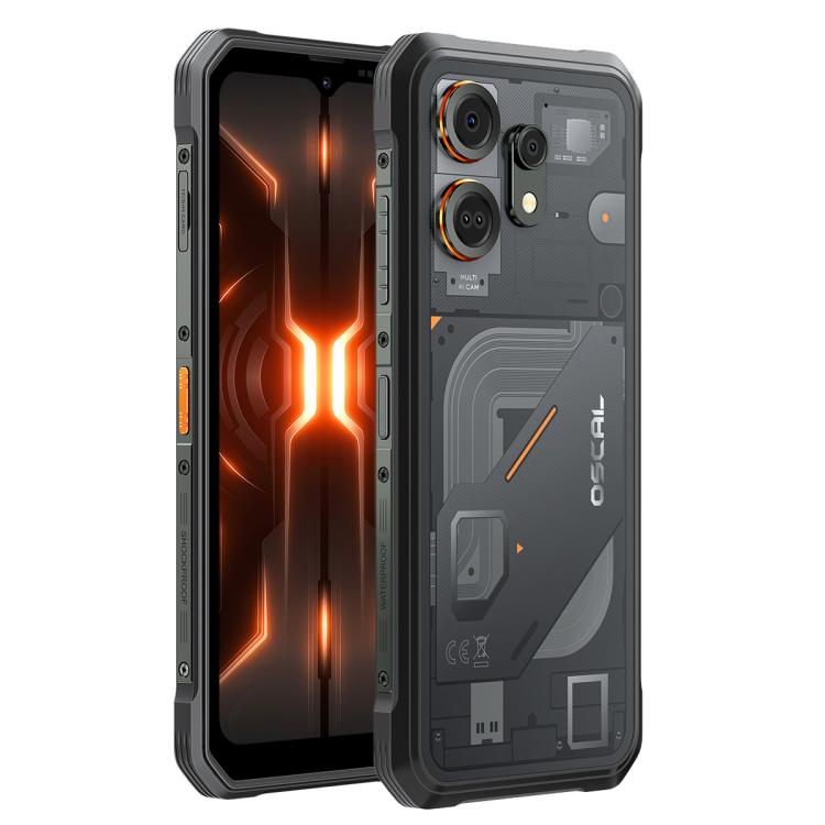 Blackview Oscal Marine 3، 8 جيجابايت + 256 جيجابايت، 6.56 بوصة أندرويد 16 MT6769V/CB Helio G81 ثماني النواة، شبكة: 4G، OTG، NFC، 8 جيجابايت + 256 جيجابايت