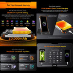 بلاكفيو أوسكال تانك 1، 12GB+256GB، شاشة 6.78 بوصة أندرويد 15 DokeOS 4.2 ميدياتك Dimensity 7050 ثماني النواة، شبكة: 5G، OTG، NFC، 12GB+256GB