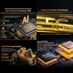 هاتف بلاكفيو BL7000 مقاوم، 8GB+512GB، شاشة 6.78 بوصة أندرويد 15 ميدياتك Dimensity 6300 ثماني النواة، شبكة: 5G، NFC، OTG، 8GB+512GB