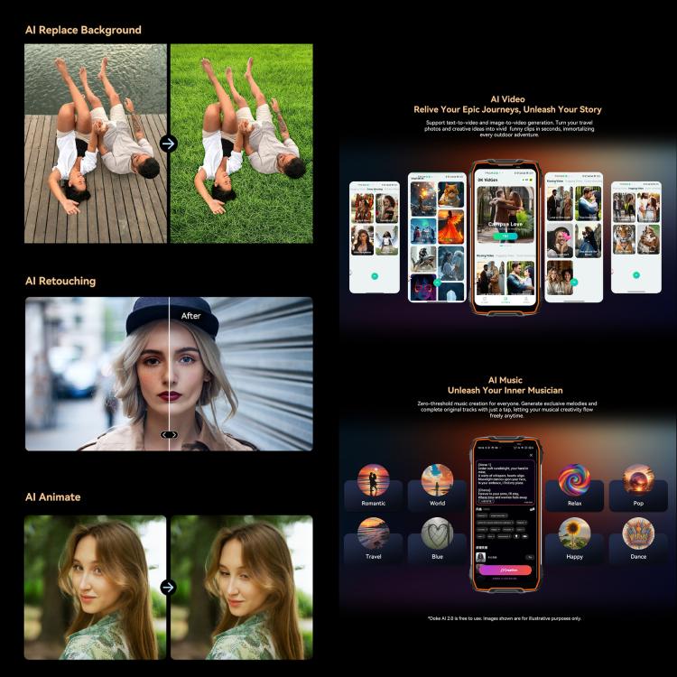 هاتف بلاكفيو BL7000 مقاوم، 8GB+512GB، شاشة 6.78 بوصة أندرويد 15 ميدياتك Dimensity 6300 ثماني النواة، شبكة: 5G، NFC، OTG، 8GB+512GB