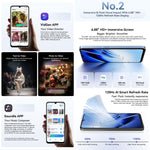 بلاك فيو WAVE 10، 8GB+256GB، شاشة 6.88 بوصة أندرويد 16 Unisoc UMS9230E ثماني النواة، شبكة: 4G، OTG، WAVE 10، 8GB+128GB