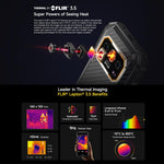 هاتف Ulefone Armor 27T+ المتين، 12 جيجابايت+256 جيجابايت، كاميرا حرارية، رؤية ليلية، بطارية 10600 مللي أمبير، شاشة 6.78 بوصة أندرويد 14، MediaTek Helio G99 ثماني النواة، شبكة: 4G، NFC، OTG، Armor 27T+