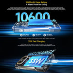 هاتف Ulefone Armor 27T+ المتين، 12 جيجابايت+256 جيجابايت، كاميرا حرارية، رؤية ليلية، بطارية 10600 مللي أمبير، شاشة 6.78 بوصة أندرويد 14، MediaTek Helio G99 ثماني النواة، شبكة: 4G، NFC، OTG، Armor 27T+