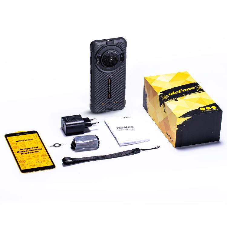 هاتف Ulefone RugKing المتين، 8GB+128GB، IP68/IP69K، شاشة 5.99 بوصة، أندرويد 15، Unisoc T7255 ثماني النواة، شبكة: 4G، NFC، OTG، RugKing، 8GB+128GB