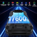 هاتف Unihertz 8849Tank X المتين مع بروجكتور، 16 جيجابايت + 512 جيجابايت، بصمة جانبية، رؤية ليلية، شاشة 6.78 بوصة، أندرويد 15، MediaTek Dimensity 8200 ثماني النواة، شبكة: 5G، NFC، Tank X 16 جيجابايت + 512 جيجابايت