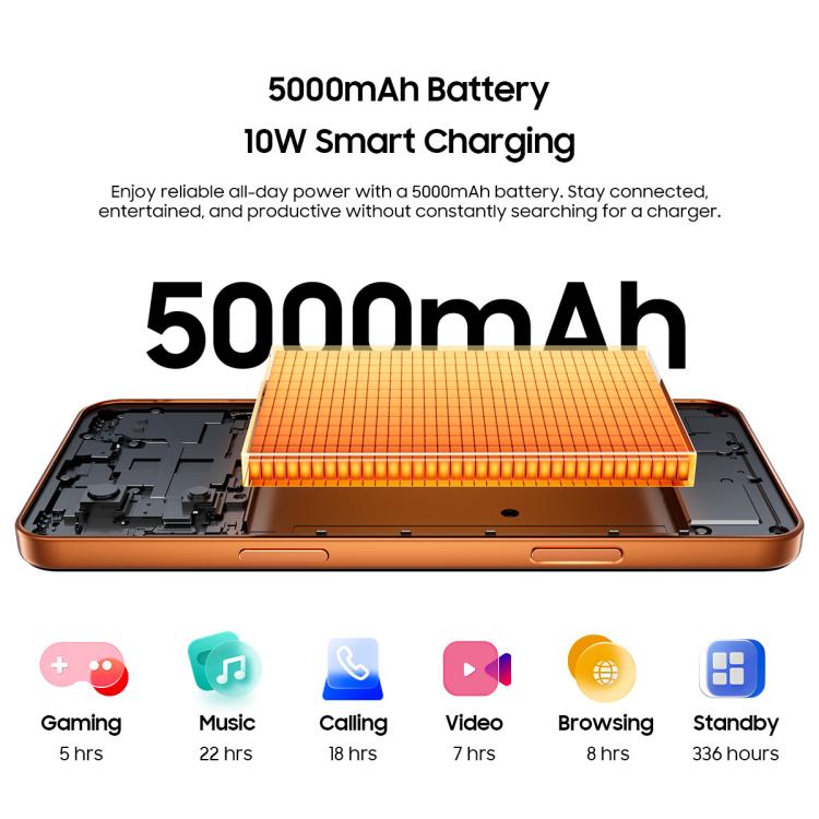 بلاك فيو WAVE 7C، 4 جيجابايت + 64 جيجابايت، شاشة 6.56 بوصة، أندرويد 16، Unisoc UMS312 Tiger T310 رباعي النواة، شبكة: 4G، OTG، 4 جيجابايت + 64 جيجابايت