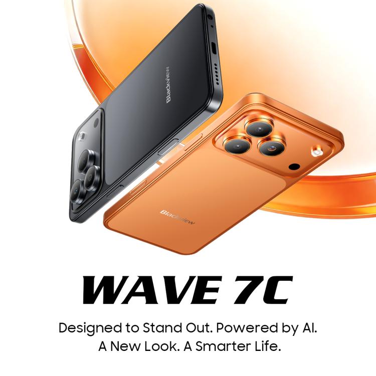 بلاك فيو WAVE 7C، 4 جيجابايت + 64 جيجابايت، شاشة 6.56 بوصة، أندرويد 16، Unisoc UMS312 Tiger T310 رباعي النواة، شبكة: 4G، OTG، 4 جيجابايت + 64 جيجابايت