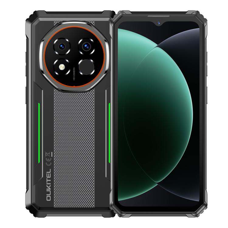 هاتف أوكيتيل G6 المتين، 8GB+256GB، التعرف على بصمة الإصبع، بطارية 10600mAh، شاشة 6.52 بوصة أندرويد 16.0 يونسوك T615 ثماني النواة، NFC، OTG، شبكة: 4G، 6GB+256GB