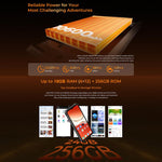 هاتف أوكيتيل G6 المتين، 8GB+256GB، التعرف على بصمة الإصبع، بطارية 10600mAh، شاشة 6.52 بوصة أندرويد 16.0 يونسوك T615 ثماني النواة، NFC، OTG، شبكة: 4G، 6GB+256GB