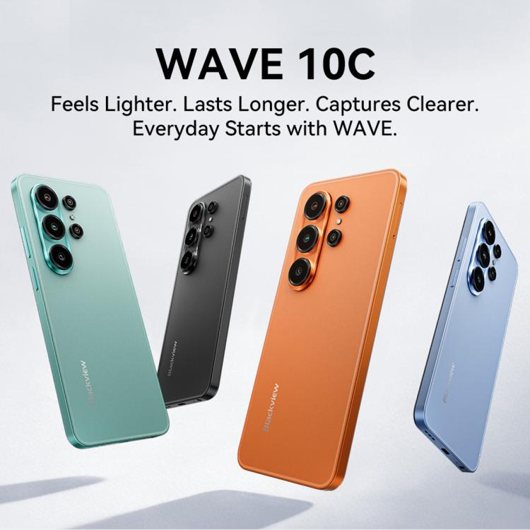 Blackview WAVE 10C، 4GB+128GB، شاشة 6.88 بوصة أندرويد 16 Unisoc UMS312 / T310 ثماني النواة، شبكة: 4G، OTG، WAVE 10C، 4GB+128GB
