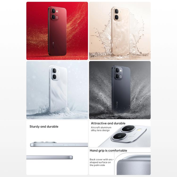 فيفو Y500i، 12GB+256GB، بصمة جانبية، شاشة 6.75 بوصة أندرويد 16 OriginOS 6 سناب دراجون 4 الجيل الرابع ثماني النواة، OTG، NFC، شبكة: 5G، 12GB+256GB