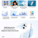 هاتف OPPO Reno14 Pro الذكي، 16 جيجابايت + 1 تيرابايت، بصمة على الشاشة، شاشة 6.83 بوصة ColorOS 15.0، Dimensity 8450 ثماني النواة، NFC، OTG، شبكة: 5G، 16 جيجابايت + 1 تيرابايت