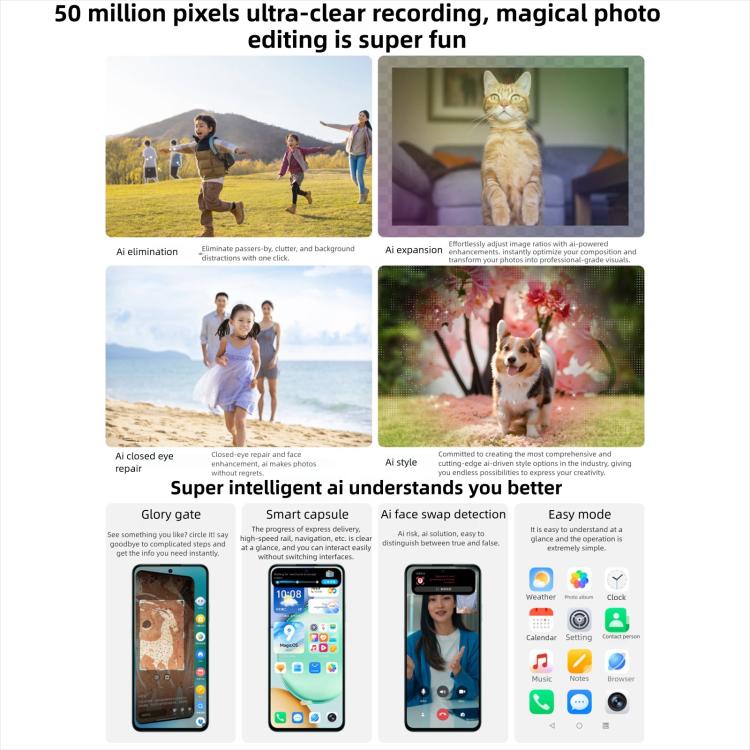 هونر Play10T، 12GB+256GB، بصمة جانبية، شاشة 6.8 بوصة أندرويد 15 Magic OS 9.0 Snapdragon 6s Gen 3 ثماني النواة، شبكة: 5G، 12GB+256GB