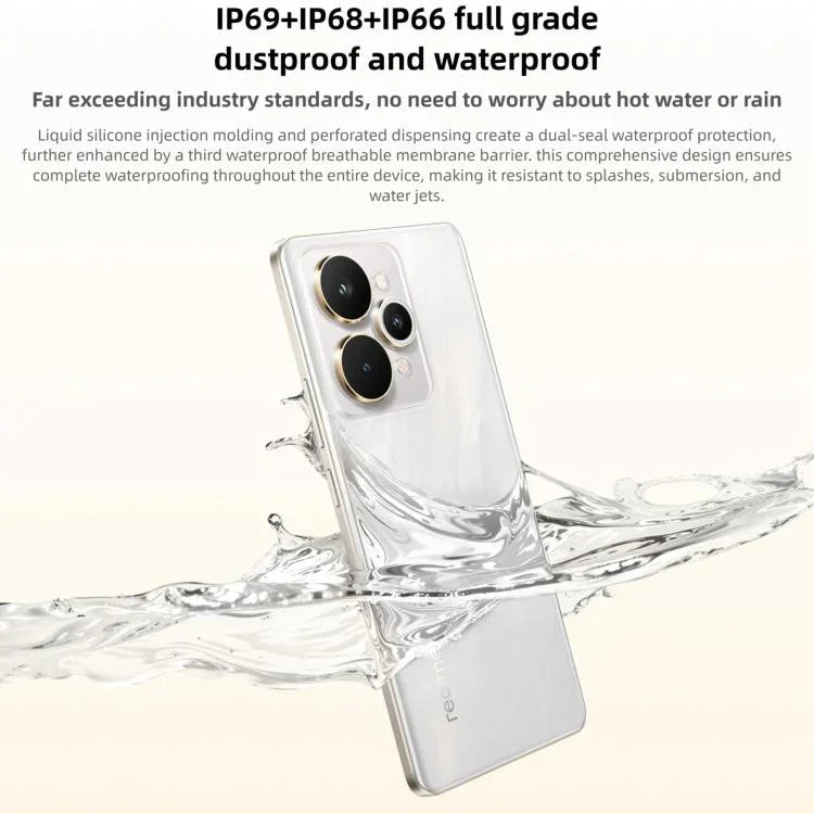 Realme 15 Pro، 12GB+256GB، شاشة 6.8 بوصة، Realme UI 6.0 أندرويد 15، سناب دراجون 7 الجيل ثماني النواة، NFC، شبكة: 5G، 12GB+256GB
