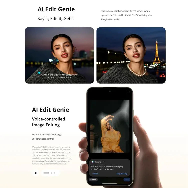 Realme 15T، 8GB+128GB، التعرف على بصمة الإصبع على الشاشة، شاشة 6.57 بوصة، Realme UI 6.0 أندرويد 15، MediaTek Dimensity 6400 Max ثماني النواة، NFC، شبكة: 5G، 8GB+128GB