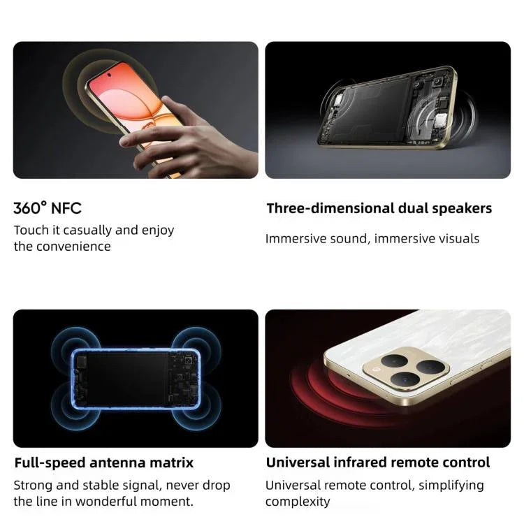 Realme 15T، 8GB+256GB، التعرف على بصمة الإصبع على الشاشة، شاشة 6.57 بوصة، Realme UI 6.0 أندرويد 15، MediaTek Dimensity 6400 Max ثماني النواة، NFC، شبكة: 5G، 8GB+256GB