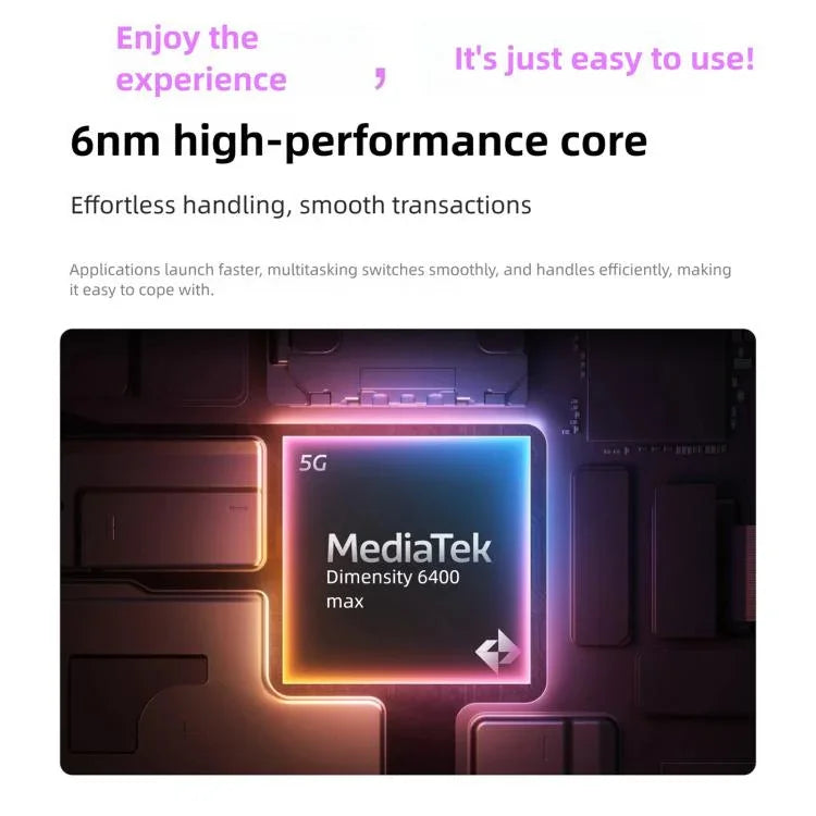 Realme 15T، 12GB+256GB، التعرف على بصمة الإصبع على الشاشة، شاشة 6.57 بوصة، Realme UI 6.0 أندرويد 15، MediaTek Dimensity 6400 Max ثماني النواة، NFC، شبكة: 5G، 12GB+256GB