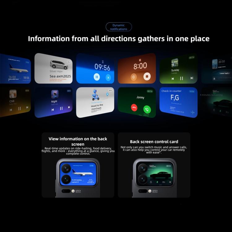 شاومي 17 برو ماكس، 12 جيجابايت + 512 جيجابايت، بصمة ثلاثية الأبعاد بالموجات فوق الصوتية، شاشة 6.9 بوصة + 2.9 بوصة، شاومي HyperOS 3، سناب دراجون 8 إيليت الجيل الخامس ثماني النواة، NFC، شبكة: 5G، 12 جيجابايت + 512 جيجابايت