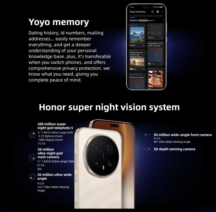 هاتف Honor Magic8 Pro، 12GB+256GB، بصمة شاشة، شاشة 6.71 بوصة، MagicOS 10.0 / أندرويد 16، Snapdragon 8 Elite الجيل الخامس ثماني النواة، شبكة: 5G، NFC، OTG، 12GB+256GB